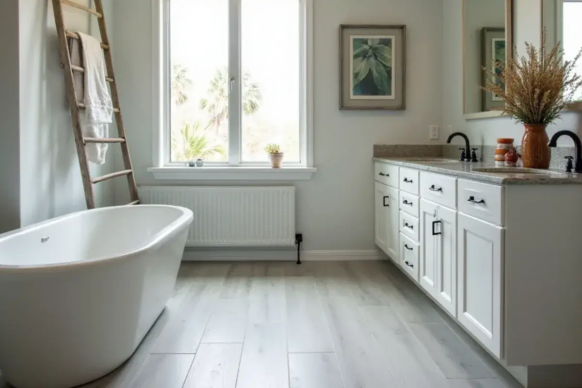 Porcelain tile installed in a ranch-house bathroom in Macclenny, FL